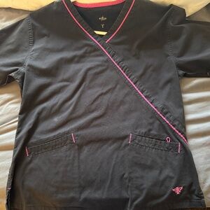 Scrubs black and pink